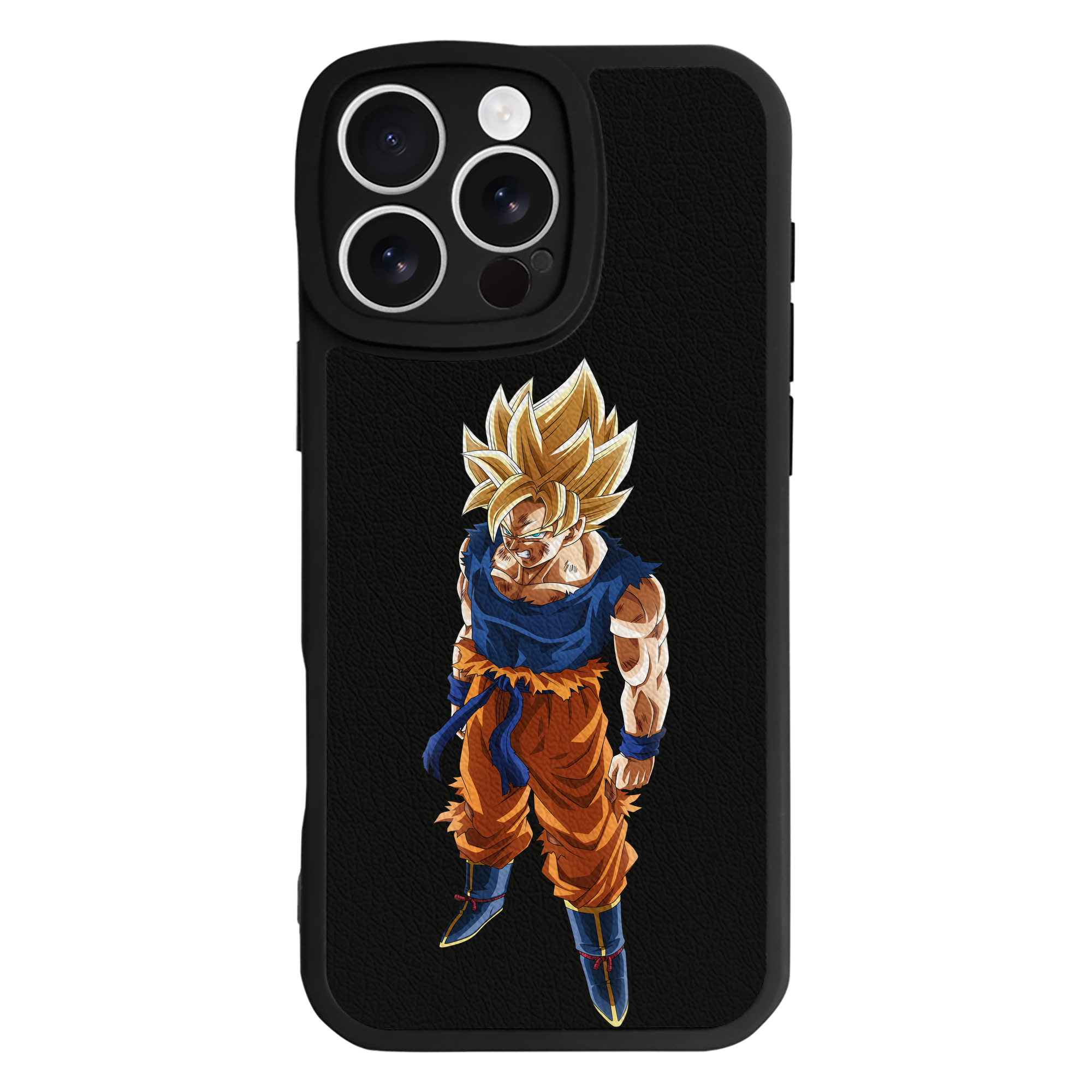 （画像用） ドラゴンボール 孫悟空（そん ごくう）Son Goku カカロット DRAGON BALL Kakarotto 【iPhone 16シリーズ対応】シリコンスマホケース（レザー調） 材質：シリコン